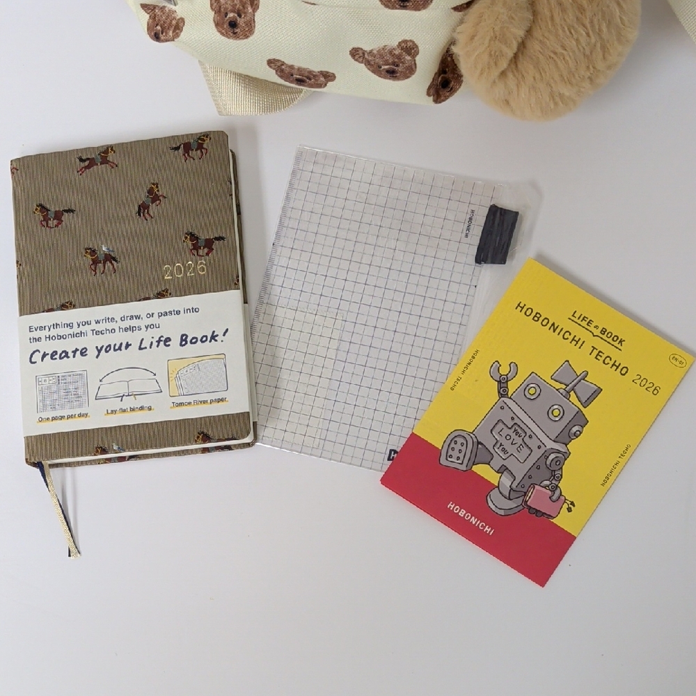 A6 Hobonichi HON 2026 English Ver Galloping Horses